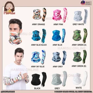 MOTORCYCLE RIDER UV PROTECTION ARM SLEEVES SARUNG LENGAN SUNSCREEN MASK RIDER MASK BANDANA LENGAN BIKE MOTOSIKAL